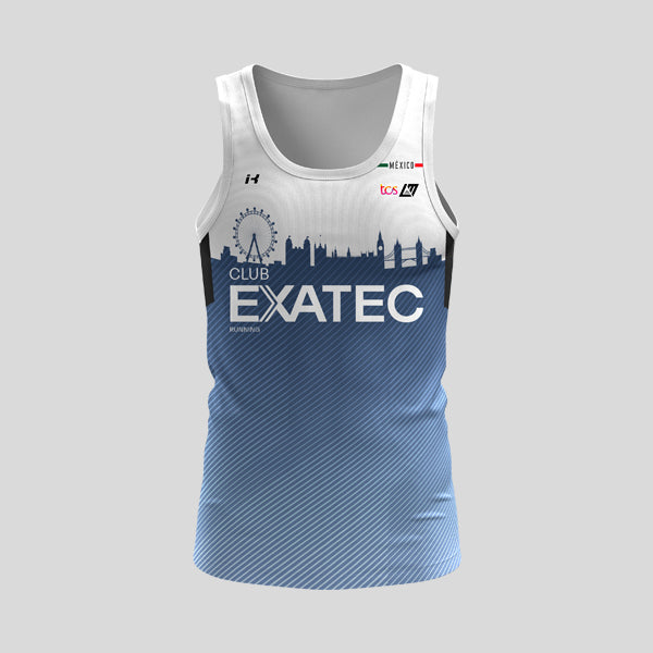 Playera Tirantes London Marathon  Club EXATEC Running Caballero.