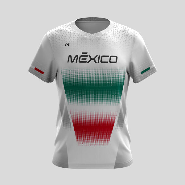 Playera Manga Corta  Caballero White "Ponte la de México" 4.0
