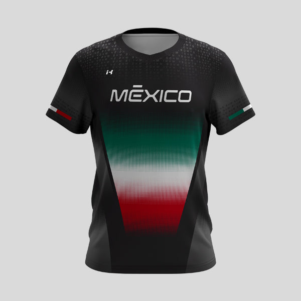 Playera Manga Corta  Caballero Black "Ponte la de México" 4.0