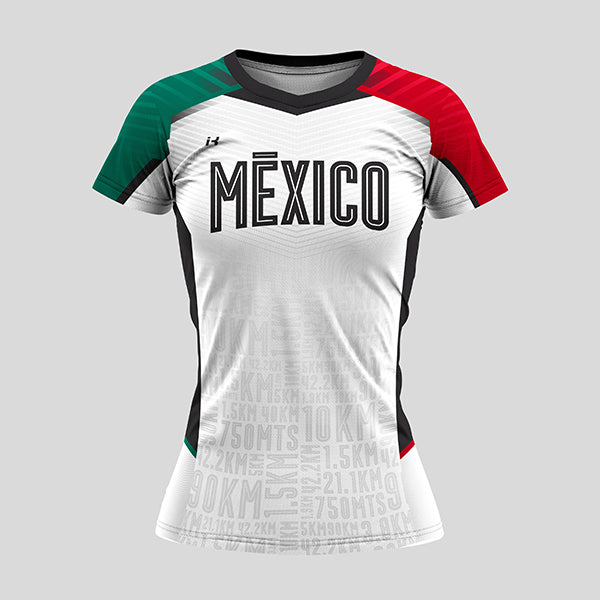 Jersey Manga Corta Dama "Ponte la de México" 2.0