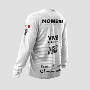 ARDENNAS 2.0 Playera Blanca Manga Larga Caballero Edicion Maraton Monterrey