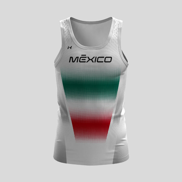 Playera Tirantes  Caballero White "Ponte la de México" 4.0