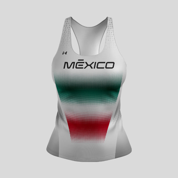 Tank top Dama White "Ponte la de México" 4.0
