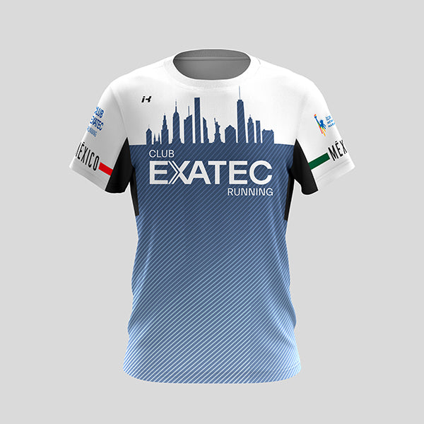 Playera Oficial Club EXATEC New York Marathon  corte Caballero.