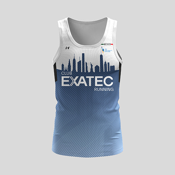 Playera Tirantes New York Marathon  Club EXATEC Running Caballero.