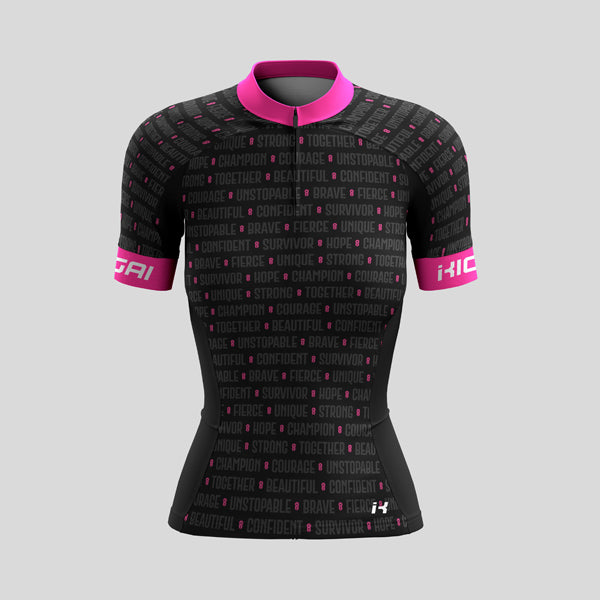 Jersey Ciclismo Premium Negro  Stronger Than Ever Dama