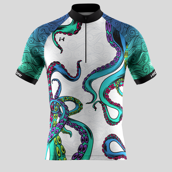 Blue  Octopus Pacifika Jersey de ciclismo